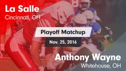 Matchup: La Salle  vs. Anthony Wayne  2016