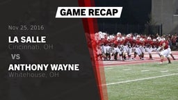 Recap: La Salle  vs. Anthony Wayne  2016