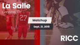 Matchup: La Salle  vs. RICC 2018