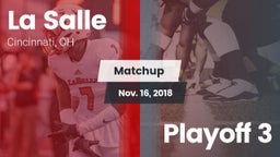 Matchup: La Salle  vs. Playoff 3 2018
