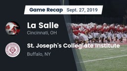 Recap: La Salle  vs. St. Joseph's Collegiate Institute 2019