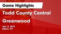 Todd County Central  vs Greenwood  Game Highlights - Jan. 8, 2019