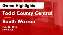Todd County Central  vs South Warren  Game Highlights - Feb. 20, 2024