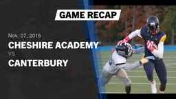 Recap: Cheshire Academy  vs. Canterbury High 2015