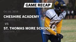 Recap: Cheshire Academy  vs. St. Thomas More School 2016