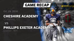Recap: Cheshire Academy  vs. Phillips Exeter Academy  2016