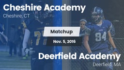 Matchup: Cheshire Academy vs. Deerfield Academy  2016