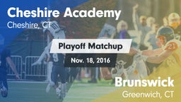 Matchup: Cheshire Academy vs. Brunswick  2016