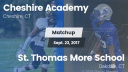 Matchup: Cheshire Academy vs. St. Thomas More School 2017