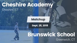 Matchup: Cheshire Academy vs. Brunswick School 2018