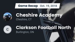 Recap: Cheshire Academy  vs. Clarkson Football North 2018