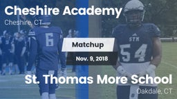 Matchup: Cheshire Academy vs. St. Thomas More School 2018