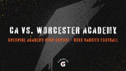 Cheshire Academy football highlights CA vs. Worcester Academy
