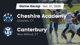 Recap: Cheshire Academy  vs. Canterbury  2020