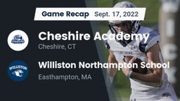 Recap: Cheshire Academy  vs. Williston Northampton School 2022