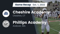 Recap: Cheshire Academy  vs. Phillips Academy 2022