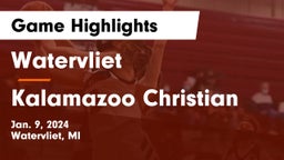 Watervliet  vs Kalamazoo Christian  Game Highlights - Jan. 9, 2024