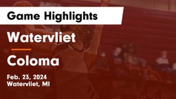 Watervliet  vs Coloma  Game Highlights - Feb. 23, 2024