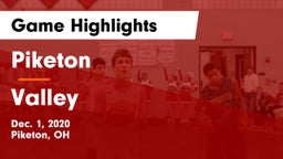 Piketon  vs Valley  Game Highlights - Dec. 1, 2020