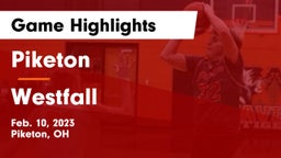 Piketon  vs Westfall  Game Highlights - Feb. 10, 2023