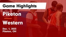 Piketon  vs Western  Game Highlights - Dec. 1, 2023