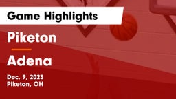 Piketon  vs Adena  Game Highlights - Dec. 9, 2023
