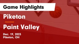 Piketon  vs Paint Valley  Game Highlights - Dec. 19, 2023