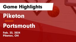 Piketon  vs Portsmouth  Game Highlights - Feb. 23, 2024