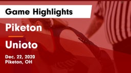 Piketon  vs Unioto  Game Highlights - Dec. 22, 2020