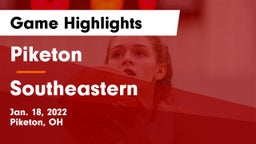 Piketon  vs Southeastern  Game Highlights - Jan. 18, 2022