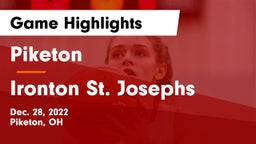 Piketon  vs Ironton St. Josephs Game Highlights - Dec. 28, 2022