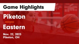 Piketon  vs Eastern  Game Highlights - Nov. 22, 2023