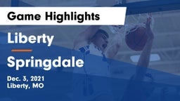 Liberty  vs Springdale  Game Highlights - Dec. 3, 2021