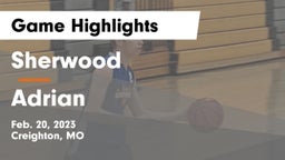 Sherwood  vs Adrian  Game Highlights - Feb. 20, 2023
