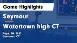 Seymour  vs Watertown high CT Game Highlights - Sept. 20, 2022