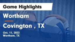 Wortham  vs Covington , TX Game Highlights - Oct. 11, 2022