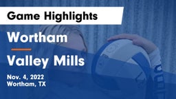 Wortham  vs Valley Mills  Game Highlights - Nov. 4, 2022