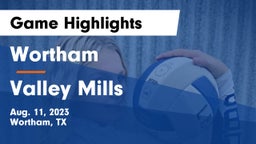 Wortham  vs Valley Mills  Game Highlights - Aug. 11, 2023