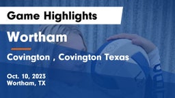 Wortham  vs Covington , Covington Texas Game Highlights - Oct. 10, 2023
