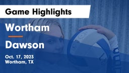Wortham  vs Dawson  Game Highlights - Oct. 17, 2023