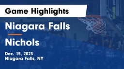 Niagara Falls  vs Nichols  Game Highlights - Dec. 15, 2023