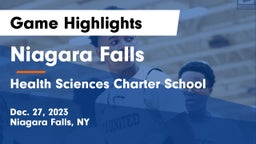 Niagara Falls  vs Health Sciences Charter School Game Highlights - Dec. 27, 2023