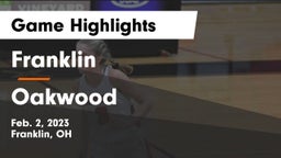 Franklin  vs Oakwood  Game Highlights - Feb. 2, 2023