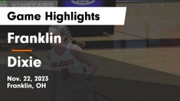 Franklin  vs Dixie  Game Highlights - Nov. 22, 2023