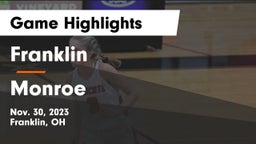 Franklin  vs Monroe  Game Highlights - Nov. 30, 2023