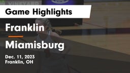 Franklin  vs Miamisburg  Game Highlights - Dec. 11, 2023