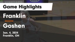 Franklin  vs Goshen  Game Highlights - Jan. 4, 2024