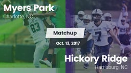 Matchup: Myers Park High vs. Hickory Ridge  2017