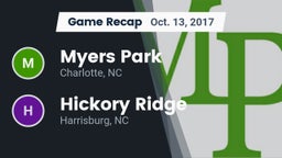 Recap: Myers Park  vs. Hickory Ridge  2017