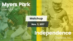 Matchup: Myers Park High vs. Independence  2017